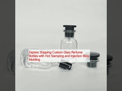 엑스프레스 배송 핫 스탬핑 및 주입 펄로 폼핑으로 주문 된 유리 향수 병