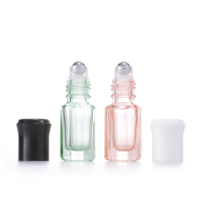 Octagonal Roller Bottle Glass 12ml Refillable Container Sub Package Bottle