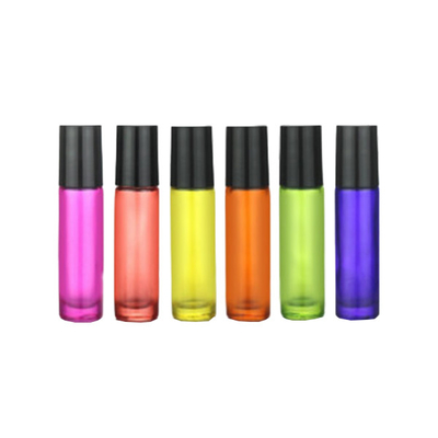 Portable Clear Empty Glass Rollerball Bottles For Essential Oils And Fragrances