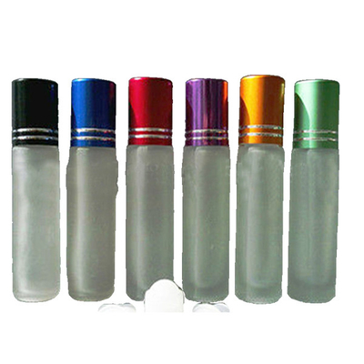 Various Caps Clear Glass Roll On Bottles Screen Printing Surface Handling