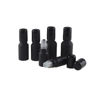Round Mini Roll On Perfume Bottles 5ml 10ml 15ml Aluminum Cap For Personal Care