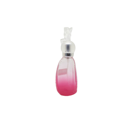 Engraving Surface Refillable Glass Perfume Bottle , Glass Perfume Round Bottle