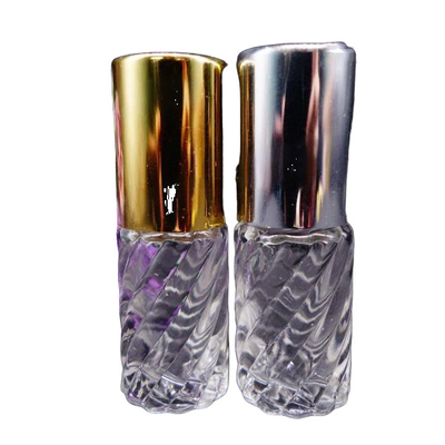 Wholesale Glass Roller Bottles With Roll On Aluminium Cap Glass Refill Empty Roller Vials Hot Stock