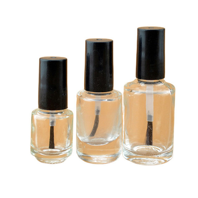Matte Surface Empty Glass Nail Polish Bottles , Oval Empty Nail Polish Bottles With Brush