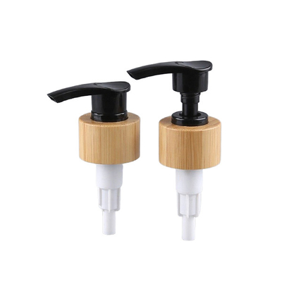 28/410 Bamboo Lotion Dispenser Black White Wooden Soap Dispenser 24/410 Bamboo Hand Lotion Pump Dispenser For Bottle