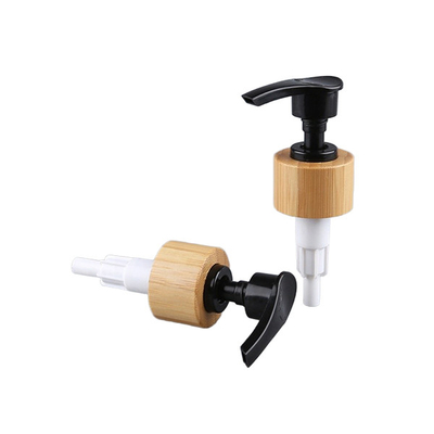 28/410 Bamboo Lotion Dispenser Black White Wooden Soap Dispenser 24/410 Bamboo Hand Lotion Pump Dispenser For Bottle