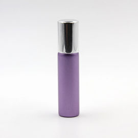 ‌Portable Shiny Metal Lavender Essential Oil Roller Ball Purple Crystal Roll On Perfume Bottles‌