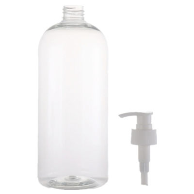 1000ml Clear Plastic PET Liquid Shampoo Mousse Bottle for Personal Care Products