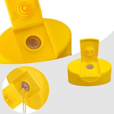 Customized Packaging Accepted 24mm Flip Top Cap With Silicone Valve For Honey Bottle
