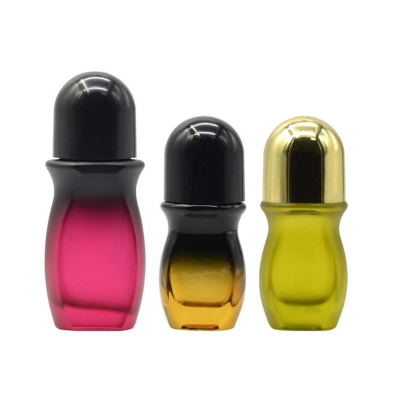 ‌30ml Large Glass Roller Bottles Professional Skincare Packaging Round Shape Roll On Bottles For Lotion Essence Subbottling