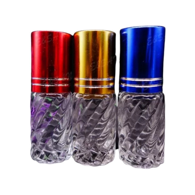Wholesale Glass Roller Bottles With Roll On Aluminium Cap Glass Refill Empty Roller Vials Hot Stock