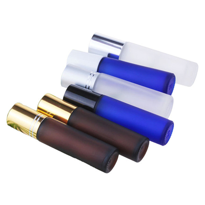 3ml 빈 에센셜 오일 롤러 병 컨테이너 Frost Clear Amber Blue Glass Roll On Parfume Flask With Metal Ball 3ml 빈 에센셜 오일 롤러 병 컨테이너 Frost Clear Amber Blue Glass Roll On Parfume Flask With Metal Ball
